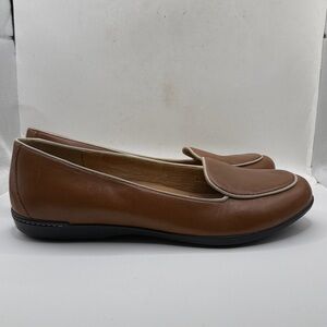 Dansko Natascia Slip On Brown Leather Loafer Shoes Womens Size 10